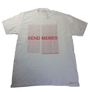 Send Memes Graphic Tee Unisex XL NWT Funny Internet‎ Shirt Minimalist Streetwear